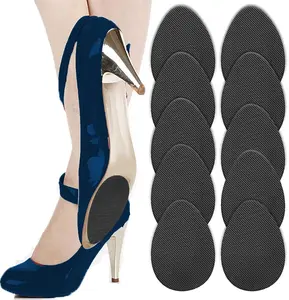 Non Slip Shoes Pads Self Adhesive Rubber Anti Slip Shoe Grips Sole Stick Protector Black 5 Pairs Durable Materials Easy to Use for High Heels Boots Sandals and Gents Shoes Footwear Insoles