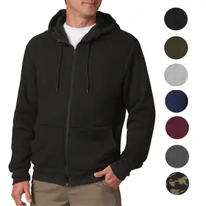 Blue Ice Men’s Fleece-Lined Full-Zip Hoodie Menswear Sweaters Tops Day Hem Blue Ice Men’s Fleece-Lined Full-Zip Hoodie Menswear Sweaters Tops Day Hem