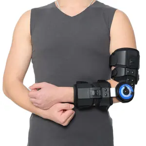 Elbow Brace for Tennis Elbow & Ligament Injury - Hinged ROM Elbow Immobilizer, Post-Surgery Recovery Support for Men & Women