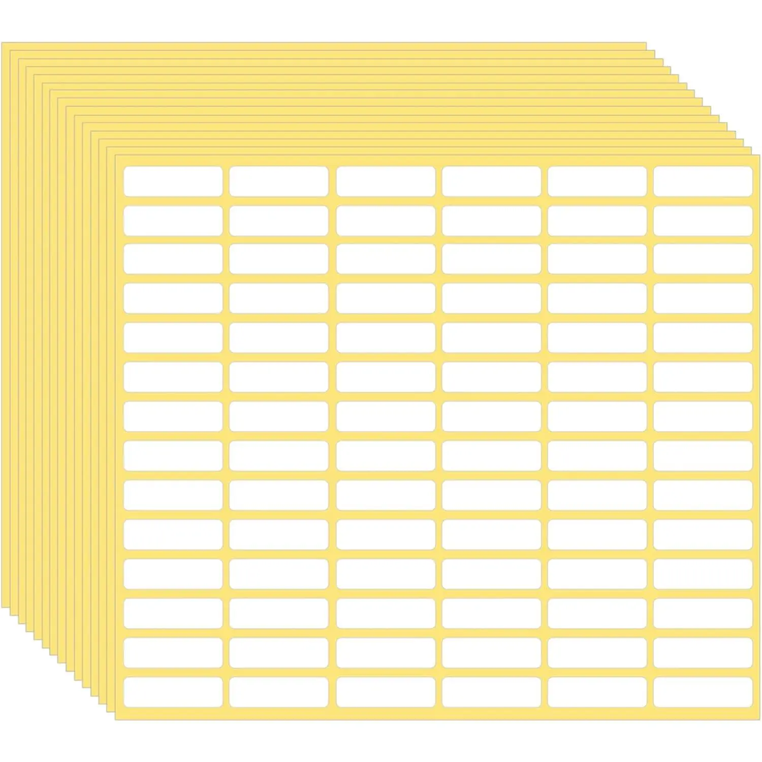 1260 count Matte White Labels Stickers Small Blank Labels Removable Sticky Price Tags Labels Stickers for Jars Boxes  Office Kitchen (10 X 31 mm)