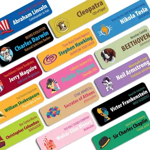 Custom Full Color Name Tag - 1" x 3" - Upload Your Own Logo - Personalized & Professional Badge Solutions