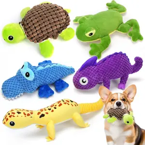 Dog Toys, 5 Pack, Plush Crinkle Squeaky Dog Toys, Assortment Value Bundle Animal Pet Toy for Small Medium Large Dogs, Stuffed Puppy Chew Toy