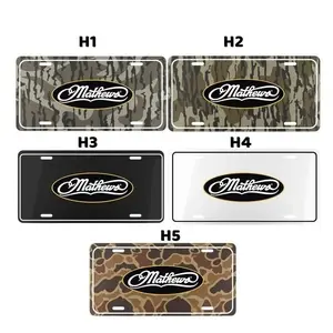 Vanity Plate Tag With Matthews Archery And Bottomland Camo, License Plate, Truck Car Tags, Gifts for Him, Hunting, Tag for Car, Truck