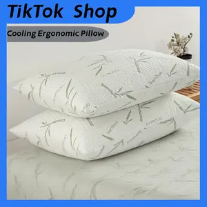 King Size  Pillows Set of 2,Bamboo Pillow for Sleeping,Hotel Quality Bed Rest Pillow with Cooling Breathable Cover King 2 Pack pillow sleep pillow elegant style coop  pillow