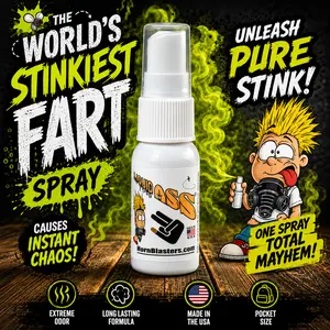 Liquid Ass Spray - Authentic Fart Prank Spray with Realistic Odor for Lasting Humor - Non-Staining & Portable - Made in USA Liquid Ass Spray - Authentic Fart Prank Spray with Realistic Odor for Lasting Humor - Non-Staining & Portable - Made in USA