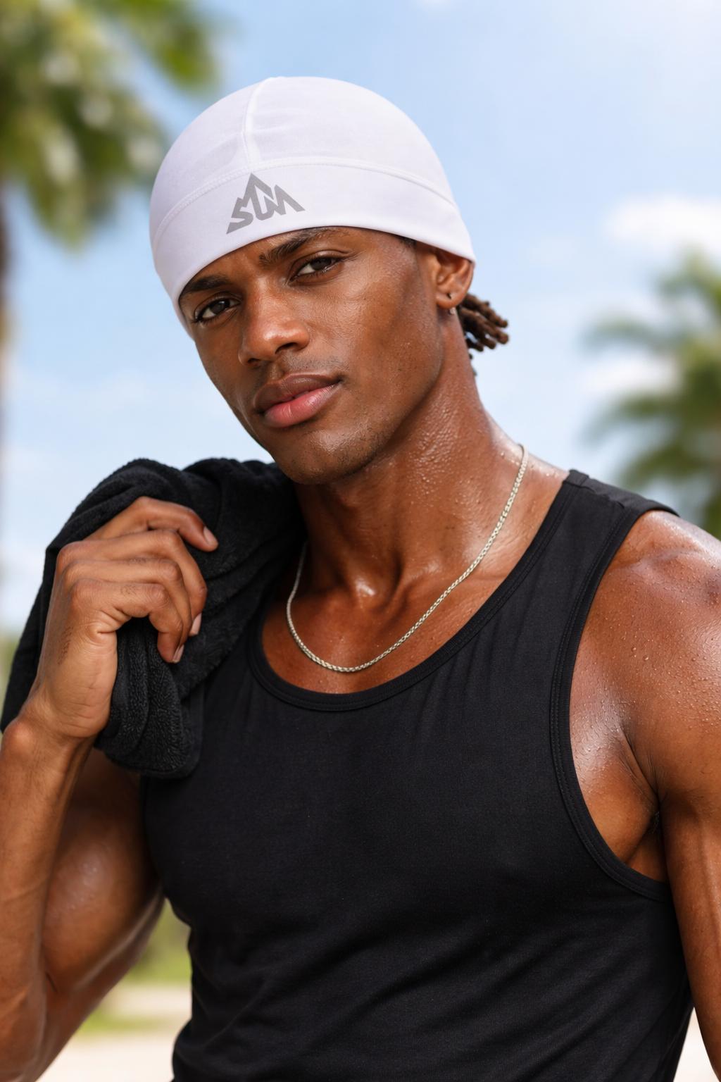 2 Pack Cooling Skull Cap, Breathable Sweat Wicking Helmet Liner for Men,2026Summer Lightweight Athletic Head Wrap for Cycling & Daily Wear