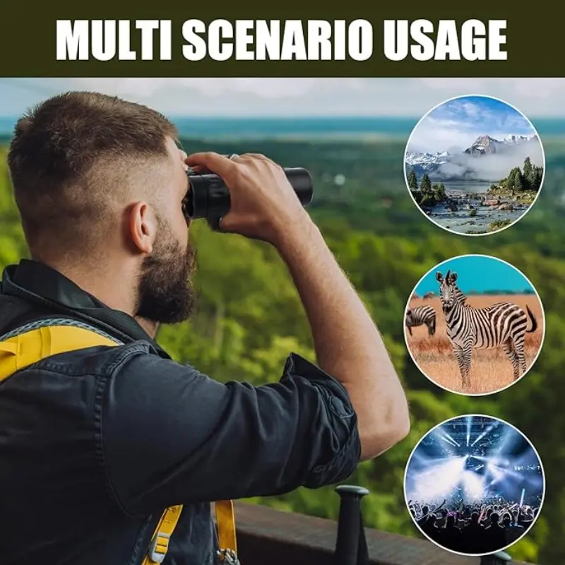 30x25 Monocular Telescope, Portable Waterproof Zoom Binoculars, Ideal for Bird Watching, Hunting, Theater Shows, Suitable for Adults and Kids, Outdoor Monocular Telescopes