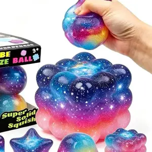 Malto-se Stress-Relief Ice Cube Squishy Toy Nice Cube Sch-ylling Stress-Relief Sensory Squeeze Toy