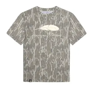 Mossy Oak Bottomland American Fetcher Camo Tshirt, American Fetcher Camo Bottomland Tee