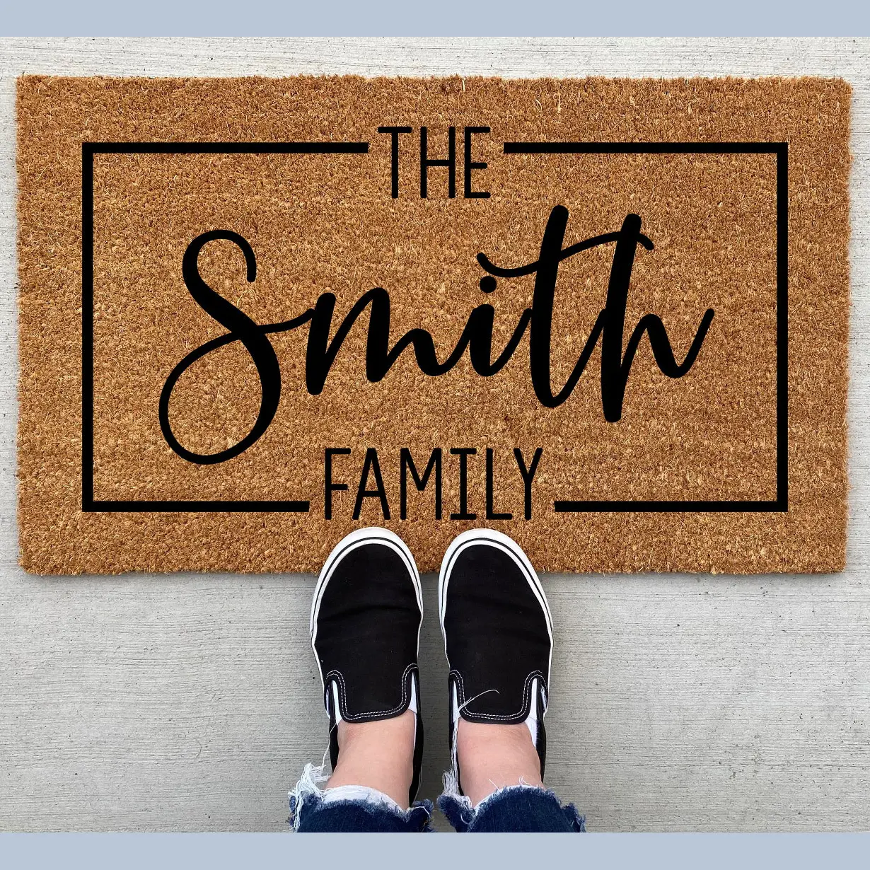 (Doormat) Personalized Welcome Doormat, Welcome Mat, Housewarming, Front Door Mat