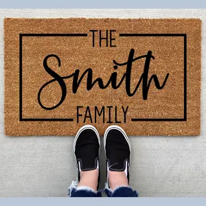 (Doormat) Personalized Welcome Doormat, Welcome Mat, Housewarming, Front Door Mat