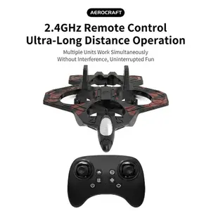 RC Foam Fighter Jet Airplane with LED Lights, 360° Flip & Roll Stunt Plane, Remote Control Aircraft Toy for Kids and Adults, Durable Lightweight RC Plane (ORANGE )