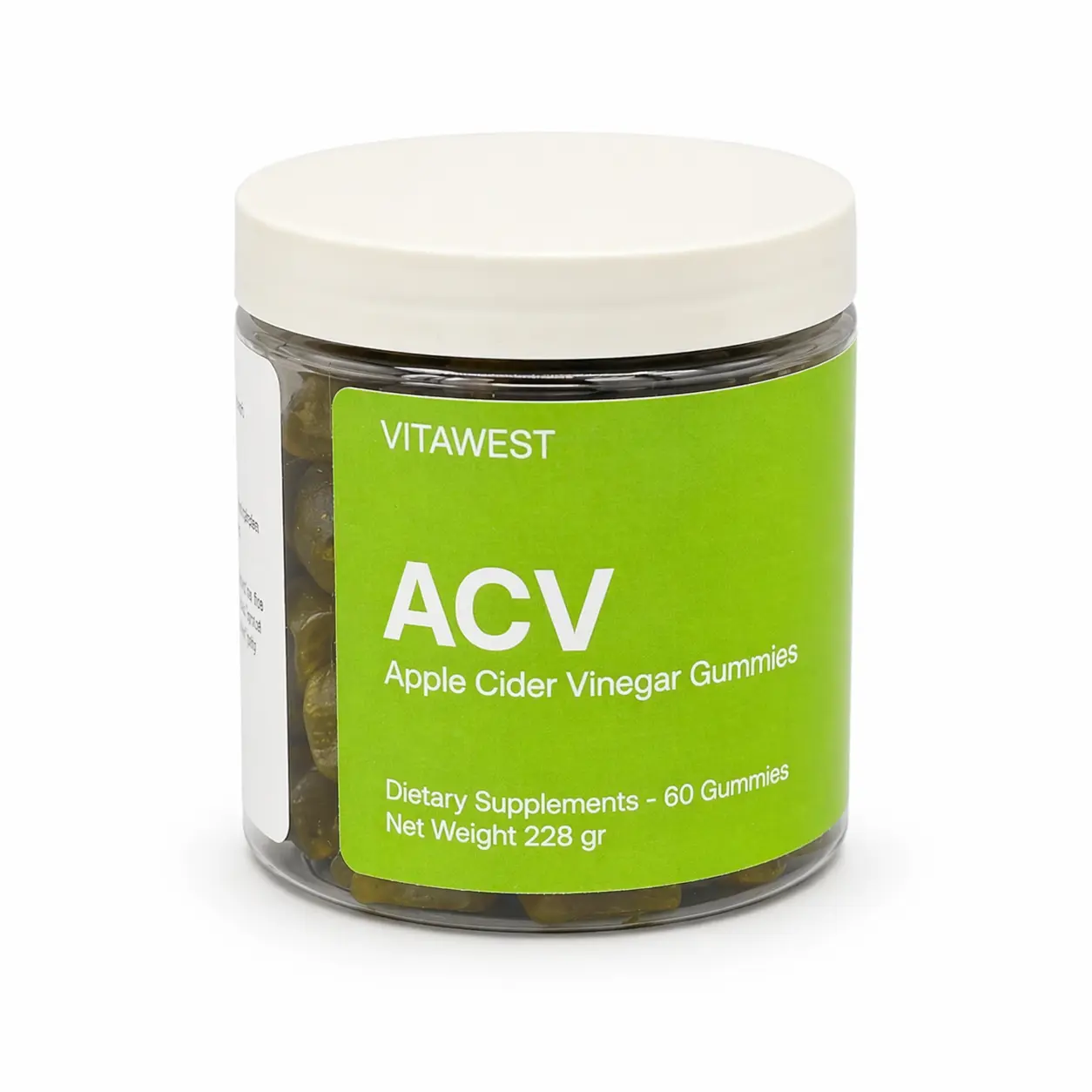 Chewable Cider Vinegar Gummies - Daily Wellness Support, Vitamin-Infused Dietary Supplement