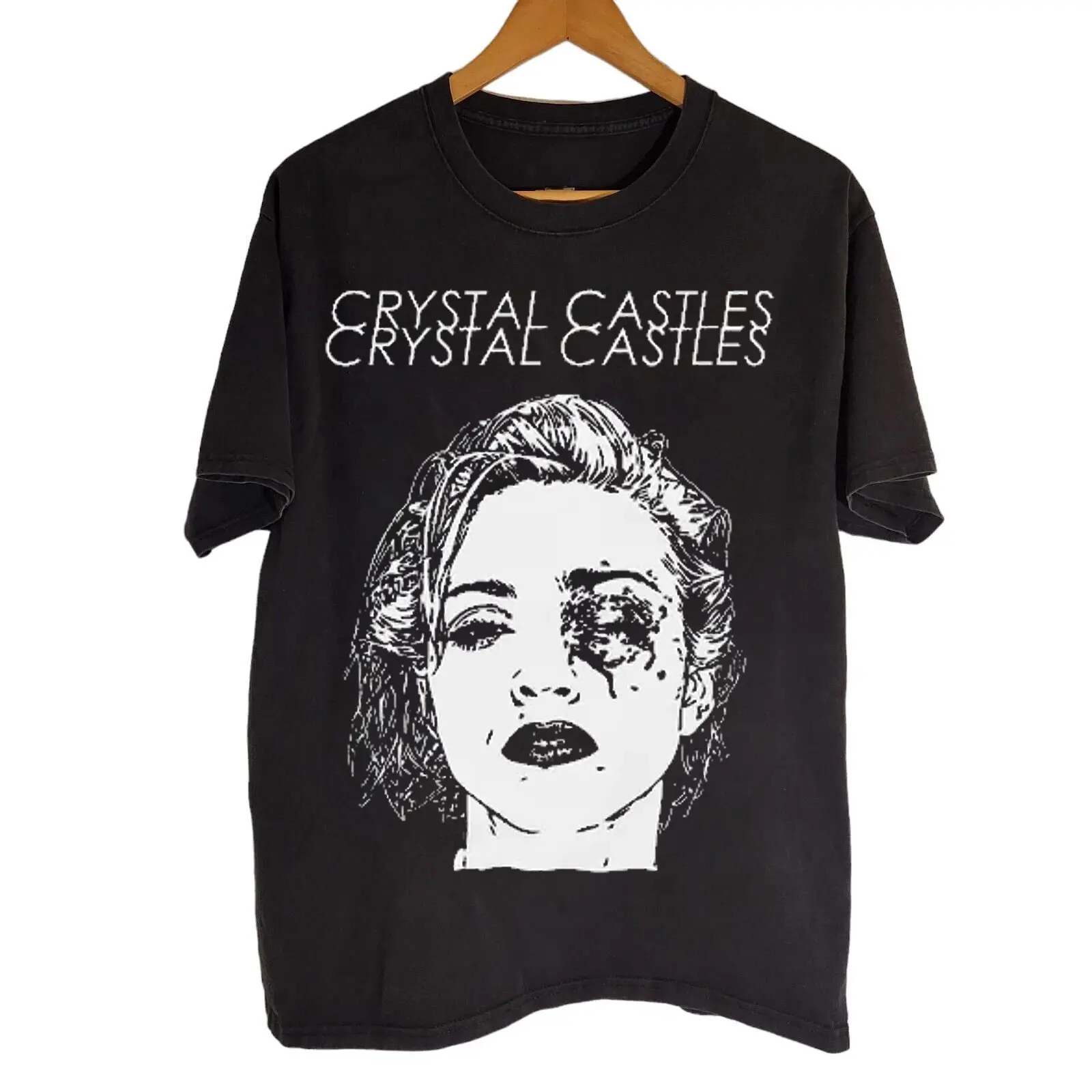 Crystal Castles T-Shirt - Vanished Album - Electronic Music Tee - Fan Merch T-Shirt