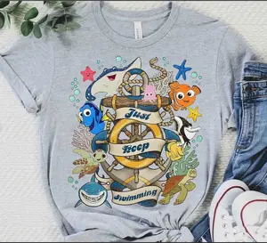 Cute Finding Dory Just Keep Swimming T-shirt