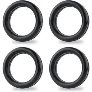 4pcs Car Exhaust Hangers O Rings - Rubber Muffler Hanger Insulator Bushing Mount - Universal Automotive Replacement Exhaust Hanger Tool Fits Most Car Truck SUV