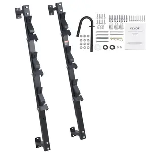Summervibes VEVOR Trimmer Rack, 3 Place Weeder Trimmer Rack, Trim Holder Trailer Rack with Zinc Alloy Password Lock, Wall-mounted or Mount on Enclosed Trailer Landscape Weed Eater, Pair
