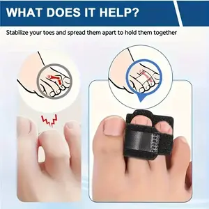 Hammer Toe Correction Footwear, Adjustable Metal Plate & Soft Padding, Curled/toe Corrector, Unisex Design Foot Support Care Tool, Hand Wash Only