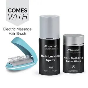Hair Building Solution and Magic Comb - Black