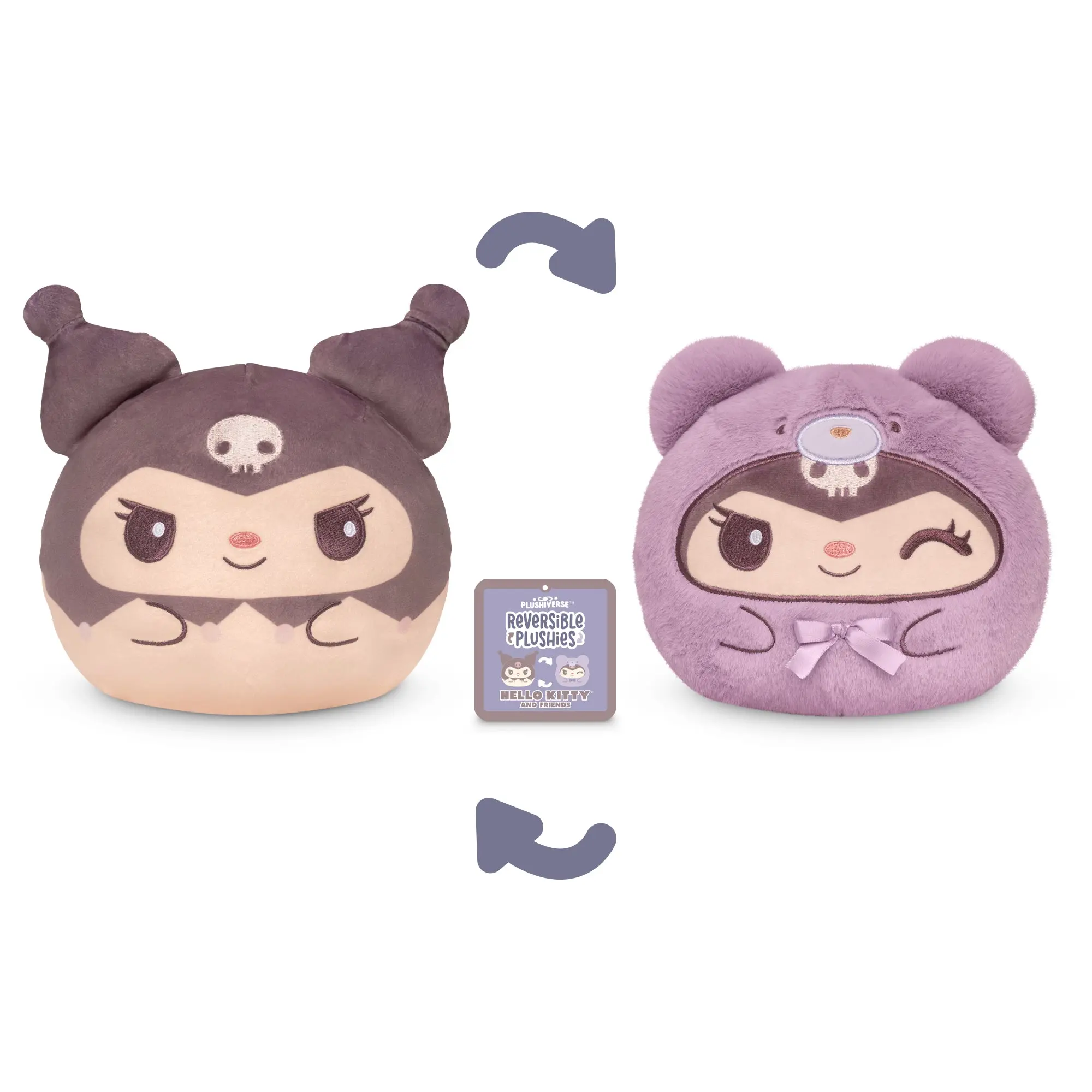 Teddy Bear Kuromi 6" Reversible Plushie Teddy Bear Kuromi 6" Reversible Plushie