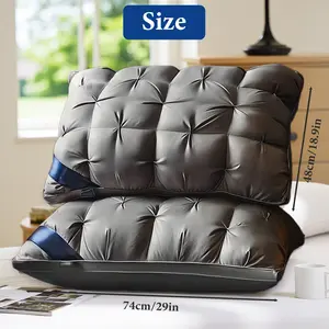 Raybee Luxury 5-Star Hotel Quality Pillows For Queen Size, Neck Support Pillows In Full,Ultra-Soft Cooling Pillows for Your Bed,Sofa,Couches ,Fluffy Pillows for Neck Pain,Couple pillow,Ideal Gift [Black Friday]