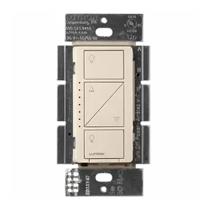 Lutron PD-10NXD-LA Caseta PRO Push-Button Smart Dimmer Switch, 250W LED, Single-Pole/3-Way/Multi-Location, Light Almond