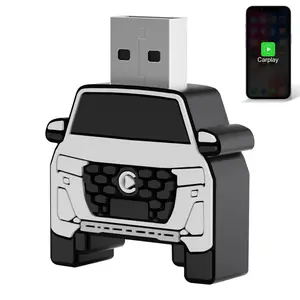 OTTOCAST Mini 2025 Wireless CarPlay & Android Auto 2-in-1 Adapter, Plug & Play, 5GHz WiFi, Auto Connect for iPhone & Android, Fits 98%+ OEM Wired CarPlay Cars