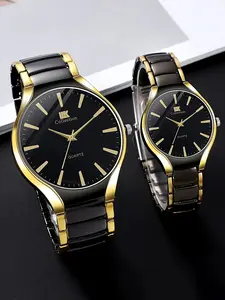 Business and leisure quartz watch, fashionable and simple men's and women's steel strap watch, Women Watch