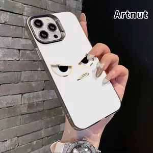 Magnetic Case for iPhone 16 15 14 Pro Max 13 12 11 XR XS Plus Angry eye expression Pattern IMD Polycarbon Shockproof Rugged Mobile Phone Cover Gift for Boy