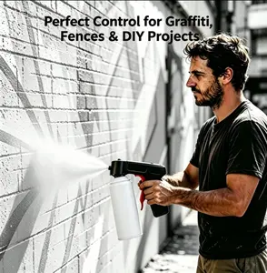 Portable All-Purpose Spray Paint Nozzle Grip Handle, Multi-Use Assisted Spraying Accessory for Home Renovation, Car Color Wrap and Surface Refinishing Fits Most Self Spray Cans