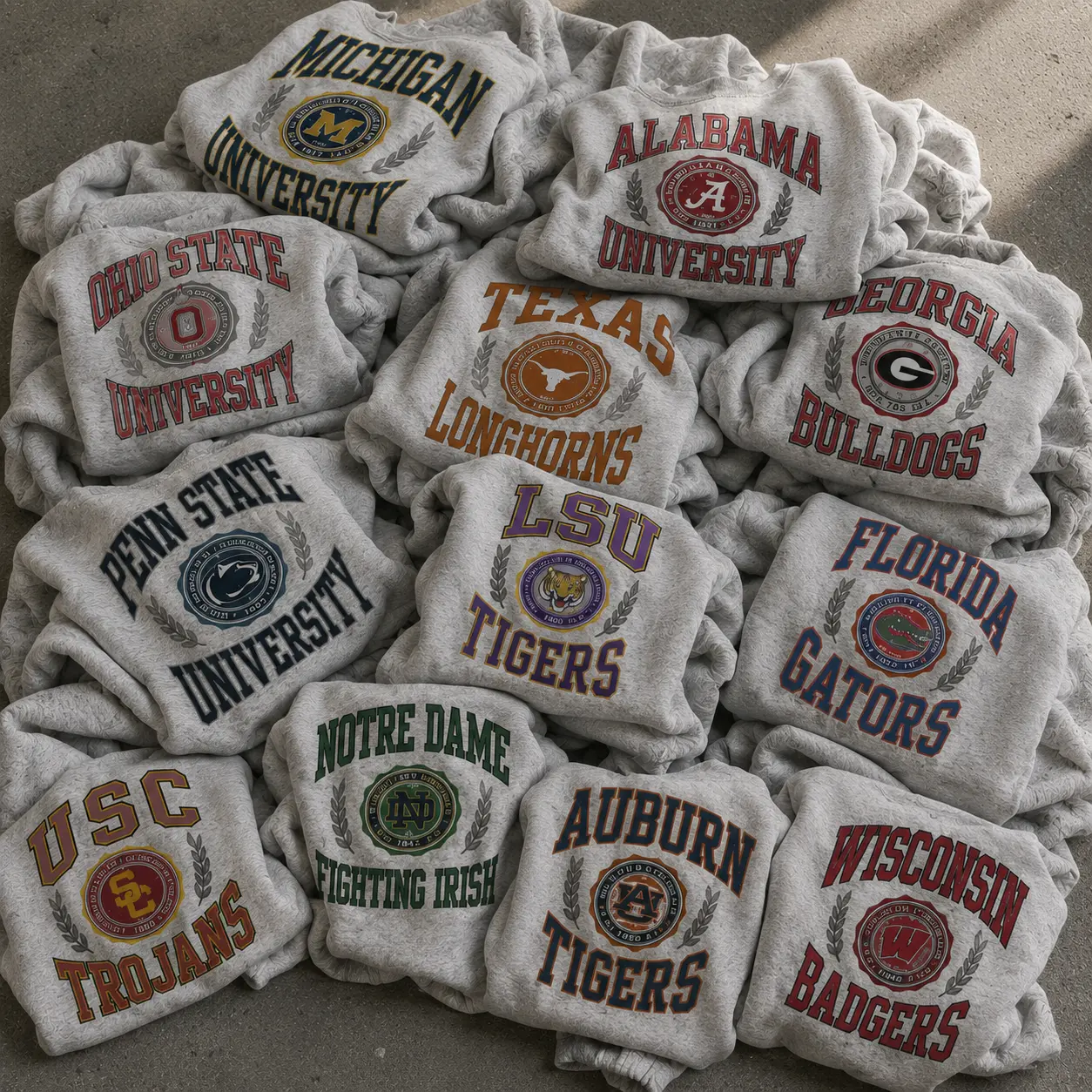 Vintage College Football Sweatshirt, Retro University Mascot Crewneck, Distressed Campus Graphic Pullover, All Team Football Fan Apparel, Classic Collegiate Sweatshirt, Unisex Heavy Blend Crewneck, Gameday Gift, Cozy Athletic Streetwear