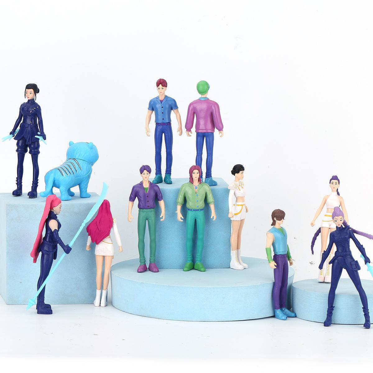 Witch Hunter Coven Collectible Figurine Set, Chibi Big Head PVC Action Figures, KPop Demon Hunters Lumi Mira Zoe Blind Box Toys, Desktop Decor Statues, Ideal Christmas Birthday Gift for K-POP Fans & Professional Collectors