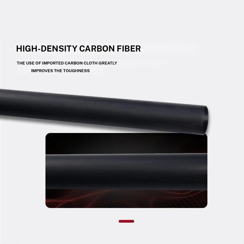 JIAN YING New Carbon Fiber 1/2 Billiard Cue 58 inch 11.5/12.5mm Tip Strong Stability High Performance Pool Cue with Case Tip Gloves Towel Chalk Extended Handle