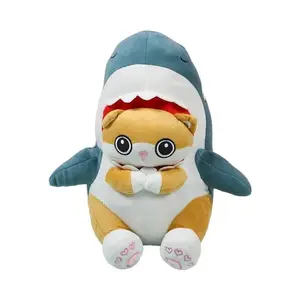 Cute Shark Cat Plush Toy, Same Style as the Popular One, Birthday Gift, Doll, Pillow, Soft and Adorable Cat