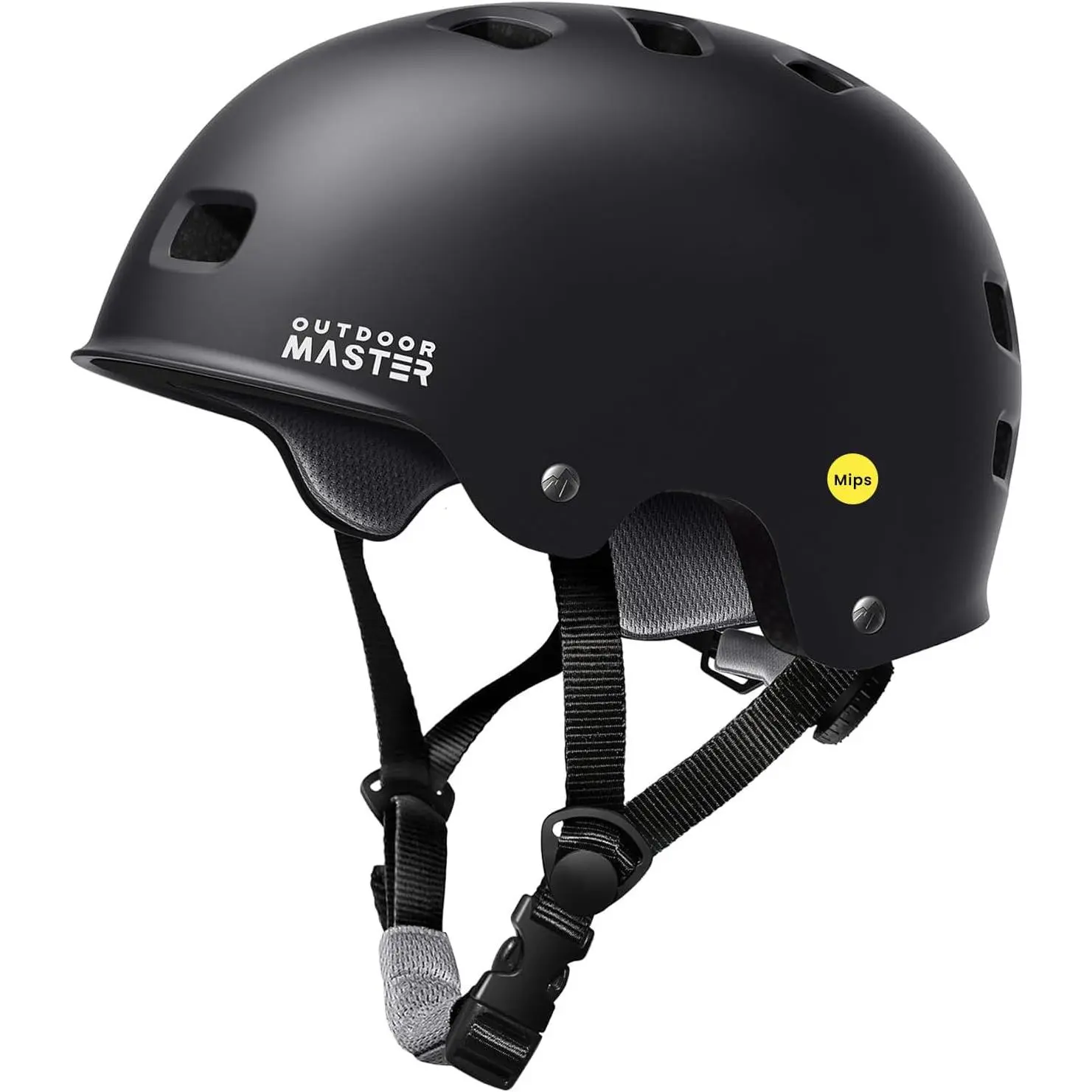OutdoorMaster MIPS Skateboard Cycling Helmet for Adults - Lightweight, Ventilated Multi-Sport Helmet with Two Removable Liners for Scooter