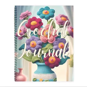 Crochet Bouquet Crochet Journal - Bloom with creativity with this decorative stationery notebook and project planner