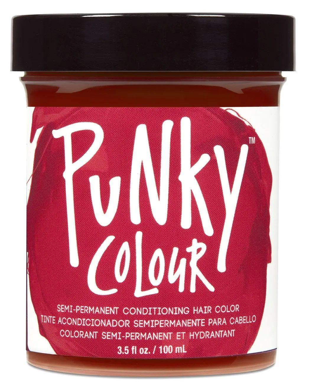 Jerome Russell Punky Colour Poppy Red Temporary Hair Color - 3.5 oz (Pack of 1) - Conditioning Haircare Product with Conditioning Properties, Bold Look, Ideal for Temporary Hair Color Change
