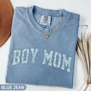 Comfort Colors Boy Mom Shirt, Toile Floral Boy Mama Shirt, Pregnancy Announcement Boy, Mama of Boys Shirt, Mother's Day Gift, Cute Mom Tee