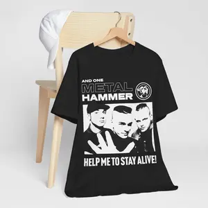 German Music Unisex Tee, And One Metalhammer and One Band Lyrics, Rammstein Deutsch EBM Synthpop Shirt, Anguish Album Cover, Gift for Music