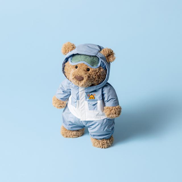 Jellycat Bartholomew Bear 'Snow Suit' – Limited NYC Diner Exclusive Everyone’s Collecting, stress relief toys