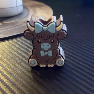 Highland cow straw topper