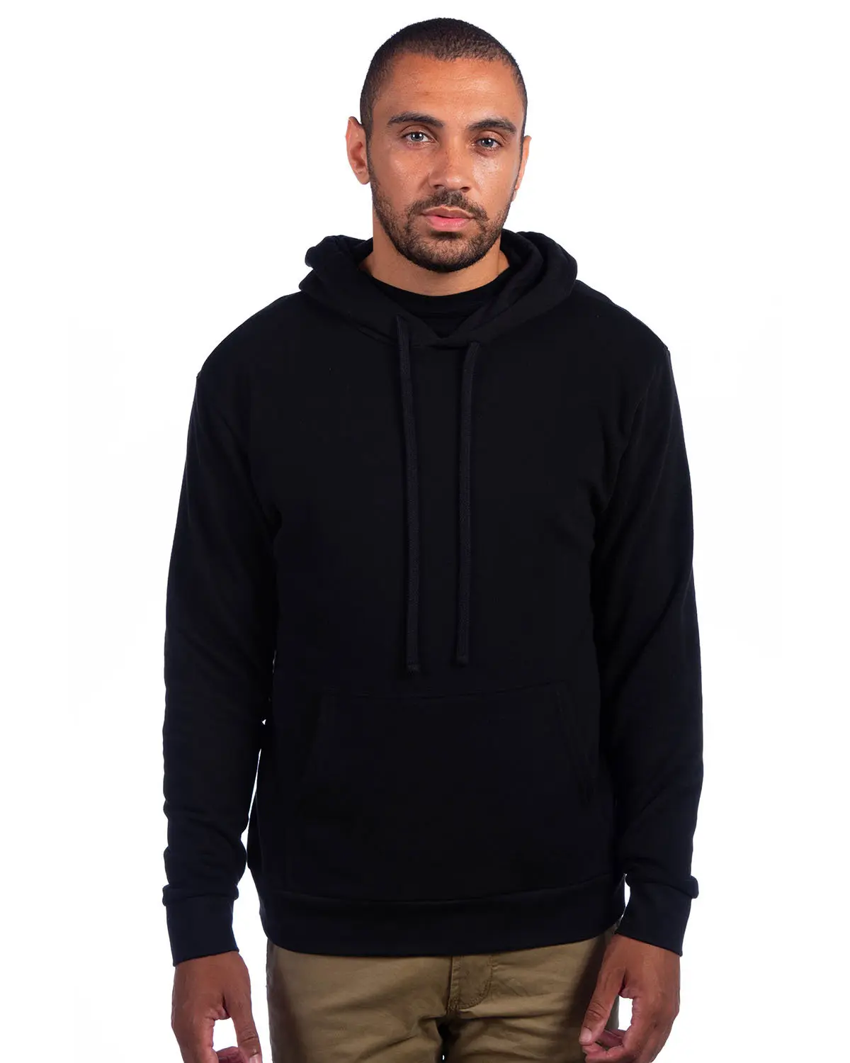 Next Level Adult Sueded French Terry Pullover Sweatshirt Casual Classic Fleece Menswear