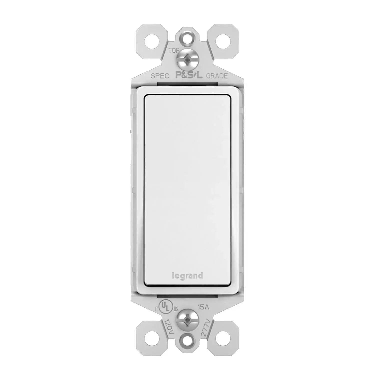 Legrand TM873W Radiant Light Switch, 15A, Single-Pole/3-Way, White