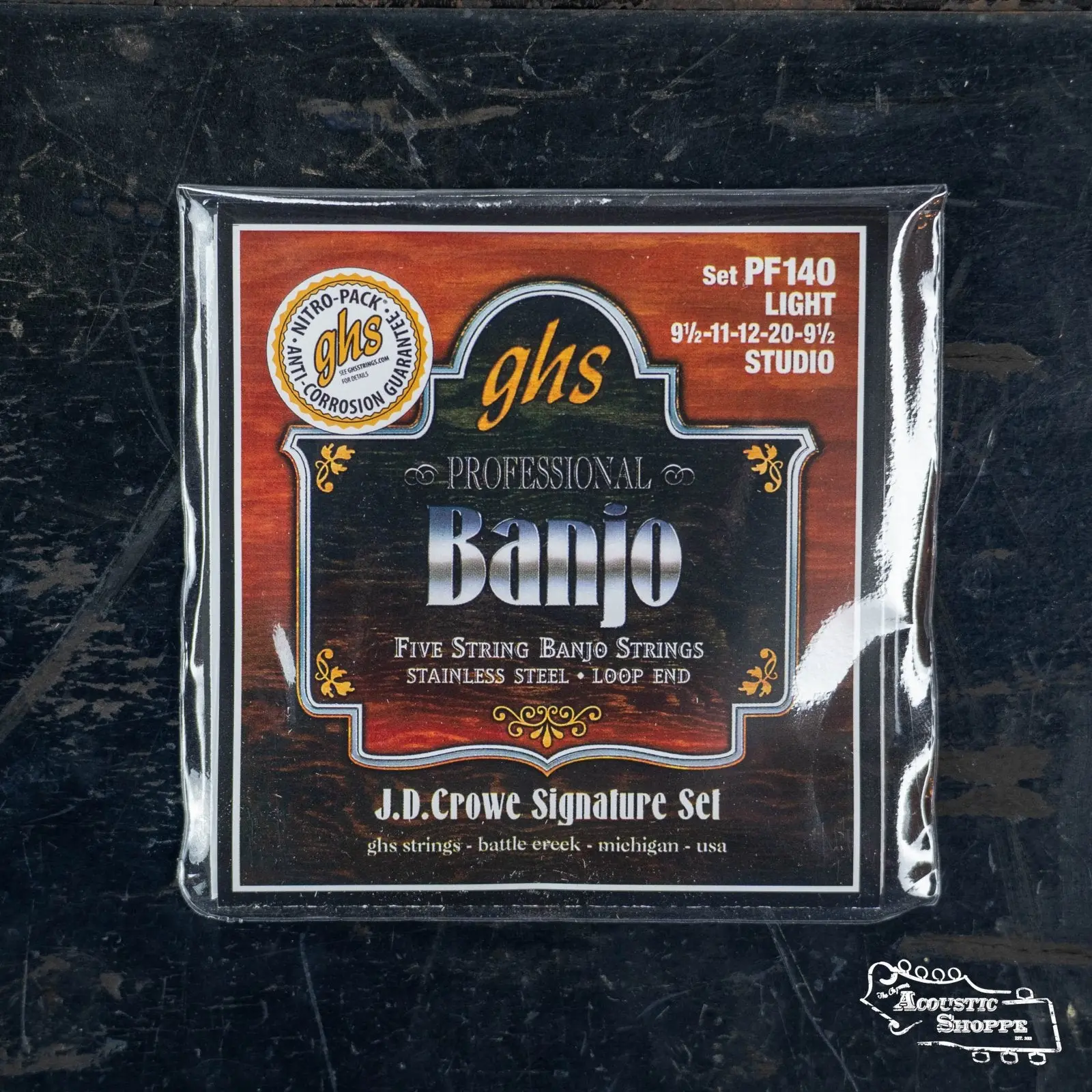 GHS J.D. Crowe Signature Studio 5-string Banjo Stainless Steel Strings (PF140)