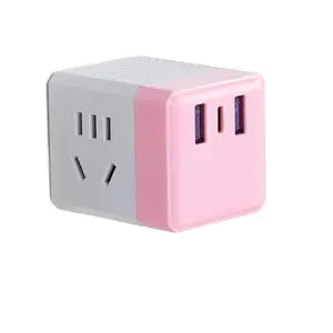 Magic Cube Socket Three-Dimensional Square Power Strip Multi-Functional Office Desktop Wireless Dormitory Home Travel Portable Converter