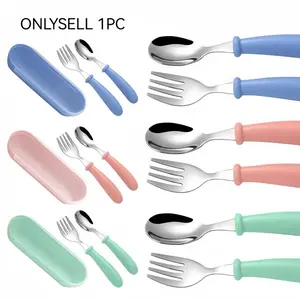 304 stainless steel cutlery set, 1 set of children's spoons and forks, portable cutlery for home and dining, travel cutlery, cutlery and kitchenware set, Tableware Set