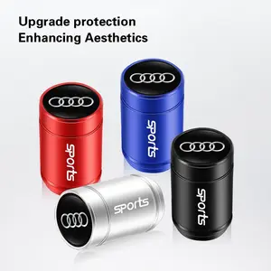 4pcs Car Aluminum Styling Emblem Wheel Tire Valve Stem Air Caps For Audi Q7 A8L A5 A6 A7 Q8 A4 SQ7 S4 S8 S6 S7 S5 S3 SQ5 e-tron Q5 Q3 Q6 SQ6 SQ8 Q4 SQ2 A3 TTS Q2 A8 S1 A1 Quattro