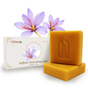 CheezhengHimalaya Herbal Soap Bar with Sodium Hyaluronate, Infused with Tibetan Natural Saffron Extract to Soothe Redness and Hydrate Skin, Pack of 2