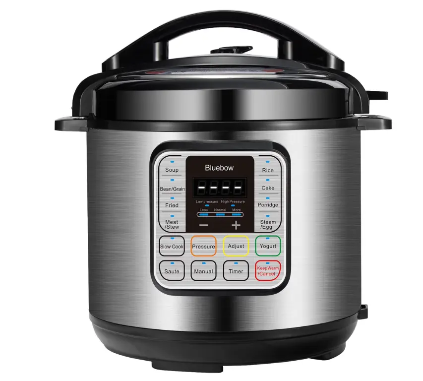 Bluebow 6.5 Quart Electric Pressure Cooker, 11-in-1 Multi Cooker Rice Cooker Slow Cooker Sauté Steamer, Stainless Steel