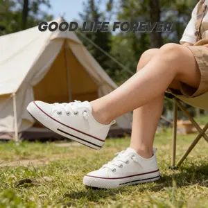 Daily style for kids boys' and girls' Canvas shoes, Children's Fashionable shoes without laces to tie